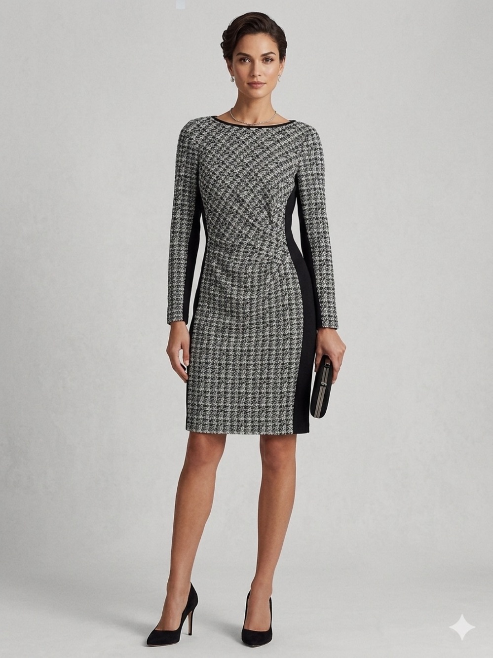 Lauren Ralph Lauren Sheath dress Black and White stretch